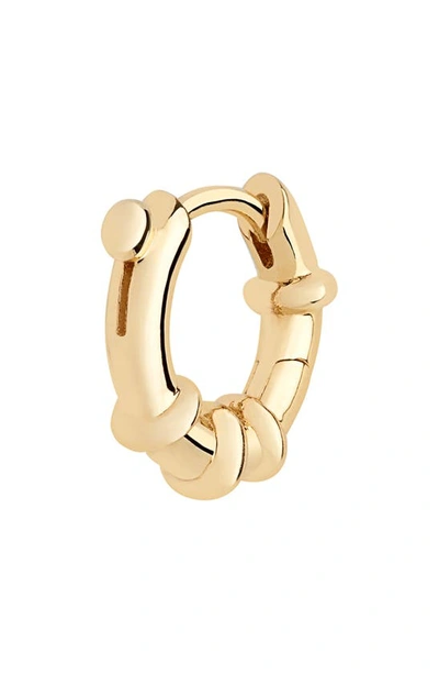 Shop Maria Black Spring Huggie Earrings In Gold Hp
