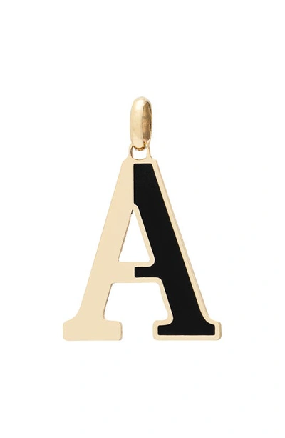 Stephanie Windsor Large Initial Pendant In Yellow Gold A