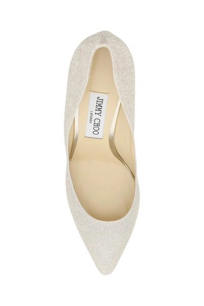 Shop Jimmy Choo Romy 85 Dusty Glitter Pumps In Gold