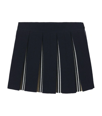 Shop Burberry Kids Icon Stripe Skirt (12 Years) In Blue