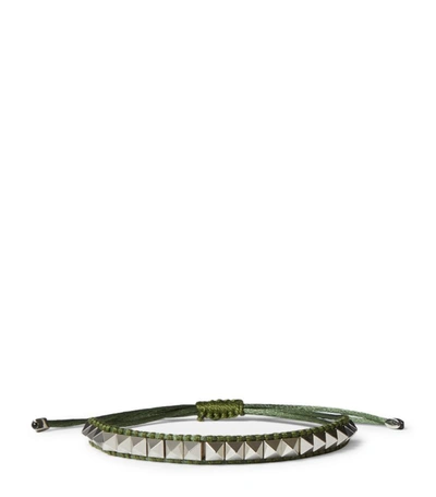 Shop Valentino Colour Signs Bracelet In Green