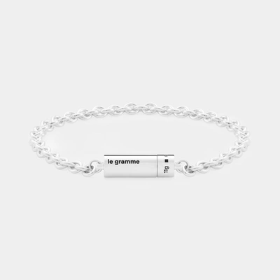 Shop Le Gramme 11g Cable Chain Bracelet -  - Silver
