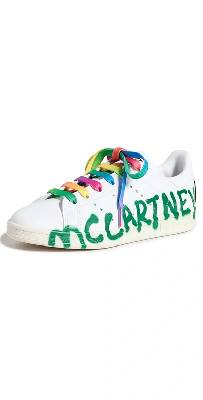 Shop Stella Mccartney X Adidas Stan Smith Sneakers In Ftwwht/cblack/cwhite