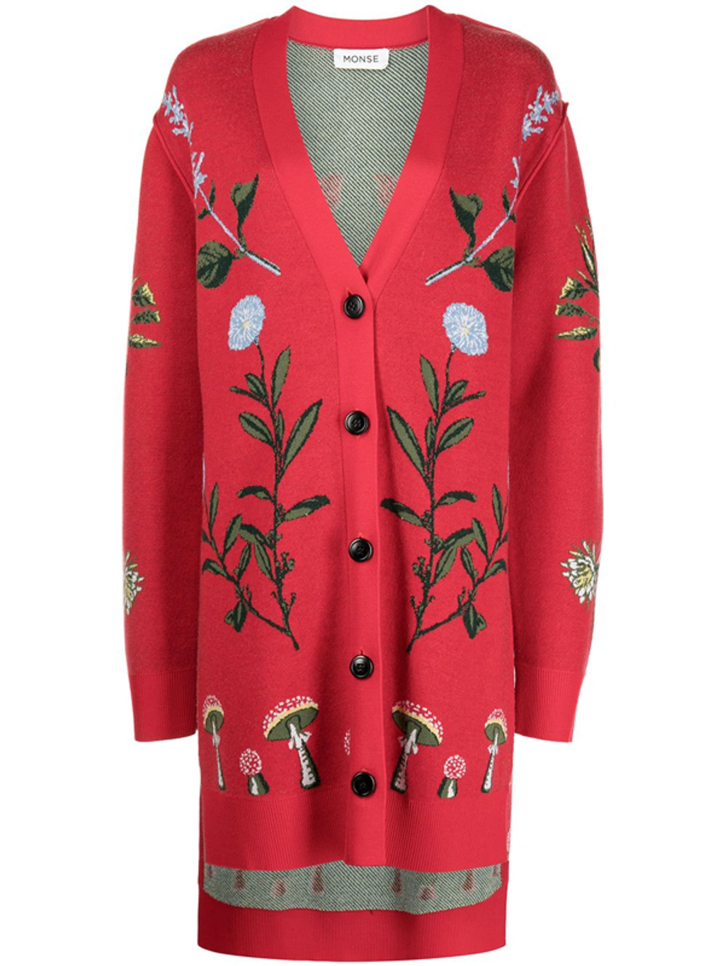 最終決算 MONSE】mushroom+floral jacquard カーディガン トップス
