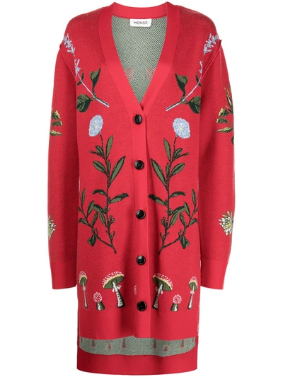 MONSE】mushroom+floral jacquard カーディガン