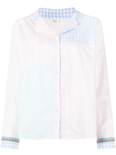 Shop Pitusa Play-print Pajama Top In Pink