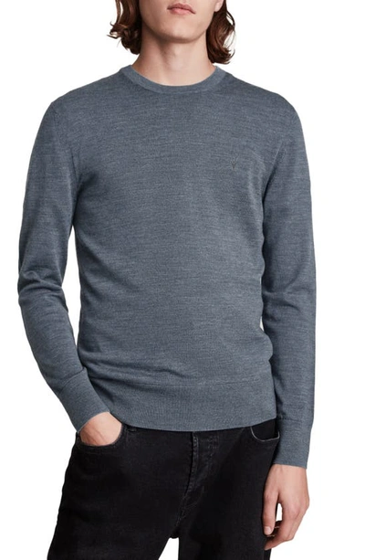 Shop Allsaints Mode Slim Fit Wool Sweater In Adventurer Blue