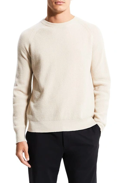 Shop Theory Toby Thermal Cashmere Crewneck Sweater In Peyote