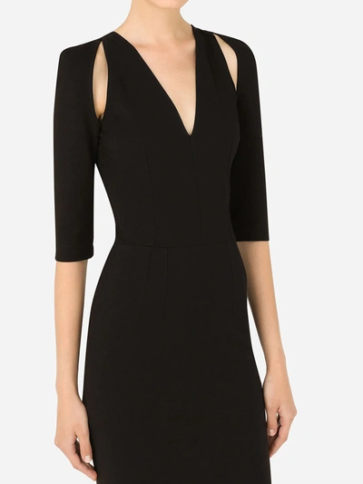 Shop Dolce & Gabbana Calf-length Black Dress