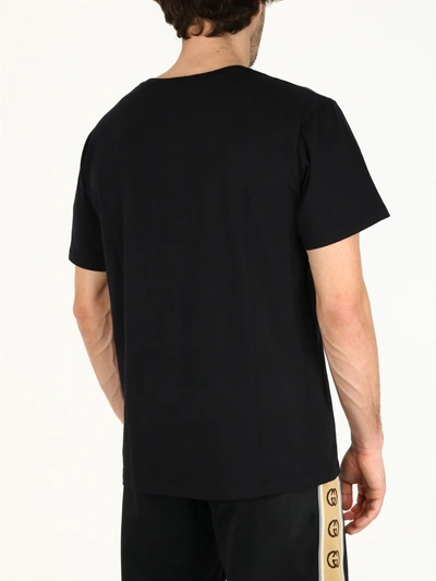 Shop Gucci Black Logo T-shirt