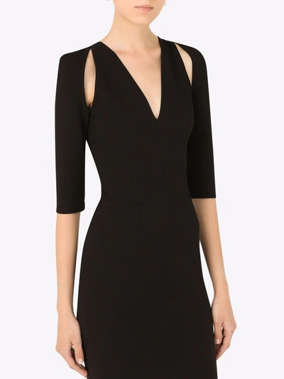 Shop Dolce & Gabbana Calf-length Black Dress