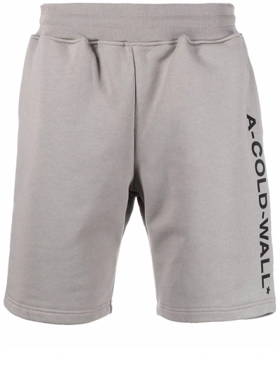 Shop A-cold-wall* Print Grey Bermuda Shorts