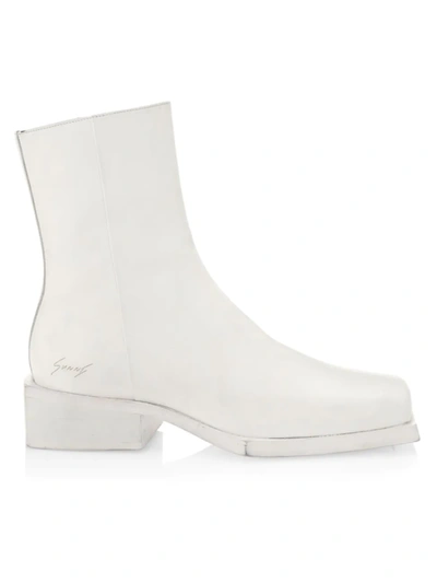 Shop Sunni Sunni Men's Reese Block-heel Boots In White