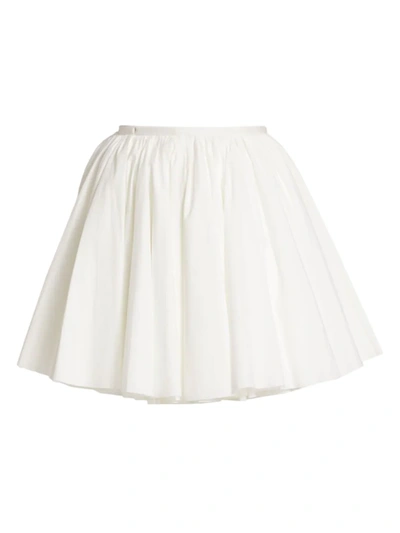 Shop Khaite Women's Jorja Layered Full Mini Skirt In White