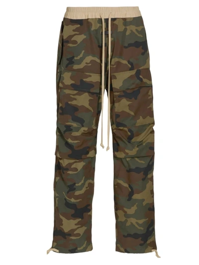 Shop Fear Of God Camo Printed Cargo Pants