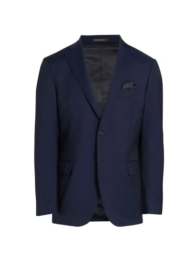 Shop Saks Fifth Avenue Men's Collection Two-button Sport Coat In Navy
