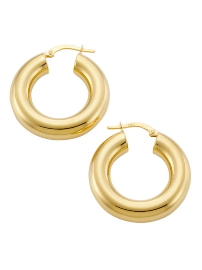 Shop Saks Fifth Avenue Women's 14k Yellow Gold Tubular Hoop Earrings