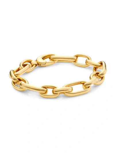Shop Saks Fifth Avenue Women's 14k Gold Mixed-link Bracelet In Yellow Gold