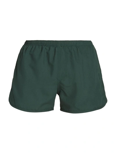 Shop Ami Alexandre Mattiussi Men's Adc Logo Swim Shorts In Green