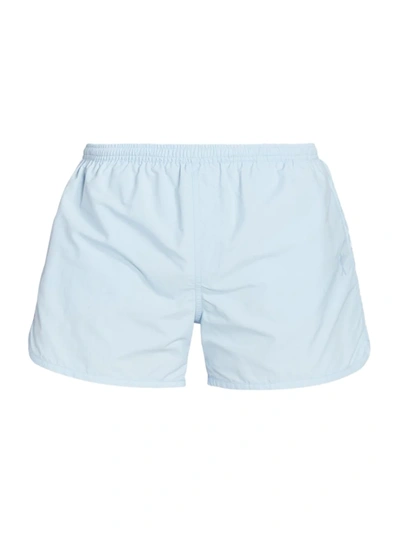 Shop Ami Alexandre Mattiussi Men's Adc Logo Swim Shorts In Blue