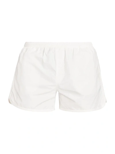 Shop Ami Alexandre Mattiussi Men's Adc Logo Swim Shorts In White