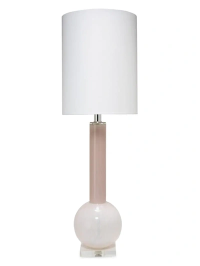 Shop Jamie Young Co. Studio Glass Table Lamp In Petal Pink