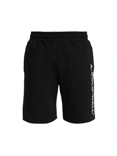 Shop A-cold-wall* Men's Essential Logo Sweat Shorts In Black
