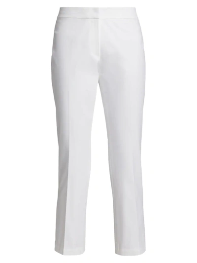 Shop Lafayette 148 Women's Manhattan Flared Capri Pants In White