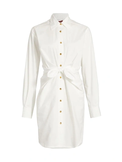 Shop Altuzarra Women's Chloris Long Sleeve Shirtdress In Natural White