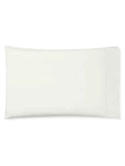 Shop Sferra Giza 45 Percale King-size Pillowcases In Ivory