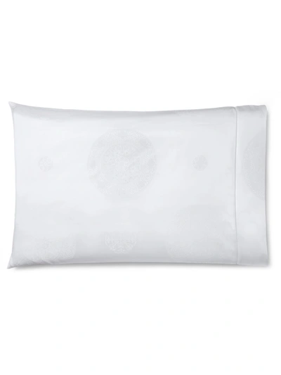 Shop Sferra Giza 45 Medallion King-size Pillowcases In White