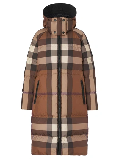 VINTAGE Burberry women's jacket coat Puffer Nova Check overcoat