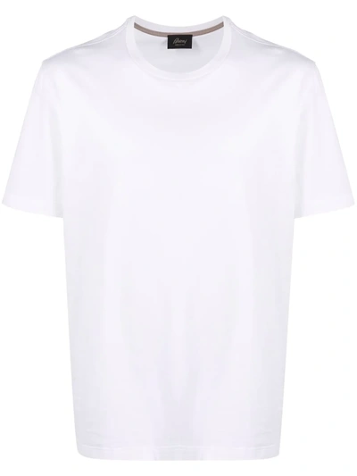 Shop Brioni Round-neck Short-sleeve T-shirt In Weiss