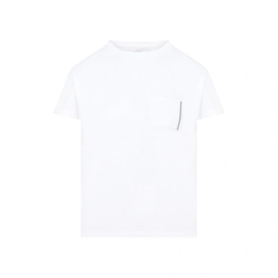 Shop Fabiana Filippi Cotton T-shirt Tshirt In White