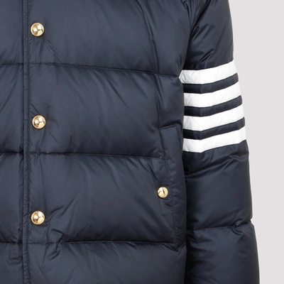 Shop Thom Browne Bomber Jacket In Blue