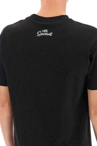 Market X The Simpsons Family Og T-shirt In Black,yellow,white