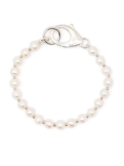 Shop Hatton Labs Pearl-chain Bracelet In White
