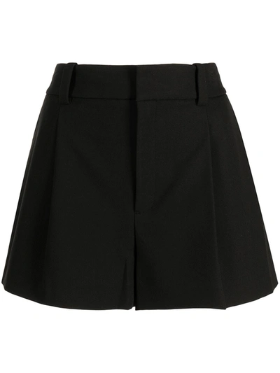 Shop A.l.c Margot High-waisted Shorts In Black