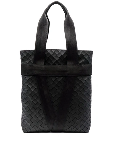 Shop Bottega Veneta Medium Intrecciato Tote Bag In Black