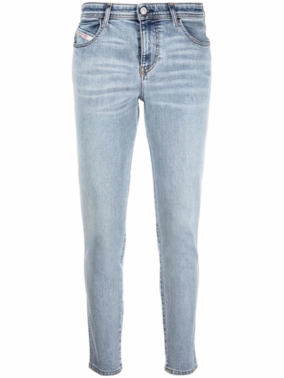 Shop Diesel 2015 Babhila Skinny Jeans In Blue
