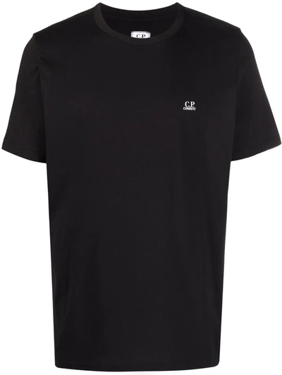 Shop C.p. Company Logo Print T-shirt In Black