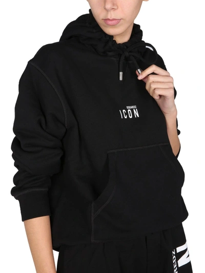 Shop Dsquared2 "icon" Sweatshirt In Black