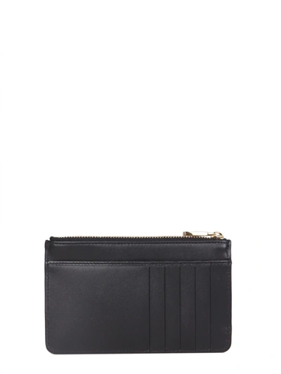 Shop Dolce & Gabbana Leather Card Holder In Black
