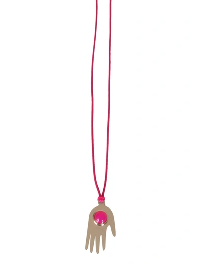 Shop Isabel Marant Moonlight Necklace In Fuchsia