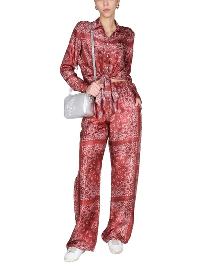 Shop Golden Goose "brittany" Pajamas Trousers In Red