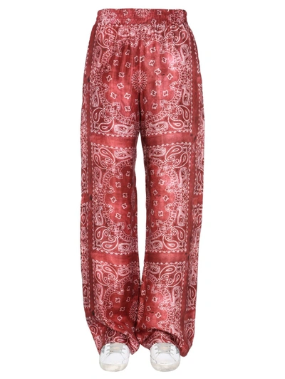 Shop Golden Goose "brittany" Pajamas Trousers In Red