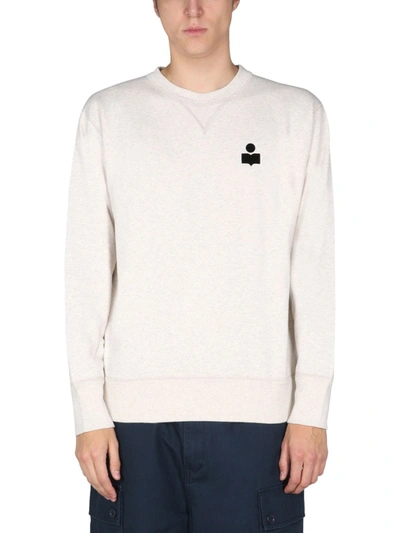 Shop Isabel Marant "mike" Sweatshirt In Powder