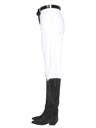 Shop Isabel Marant "nadege" Jeans In White