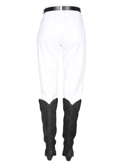 Shop Isabel Marant "nadege" Jeans In White