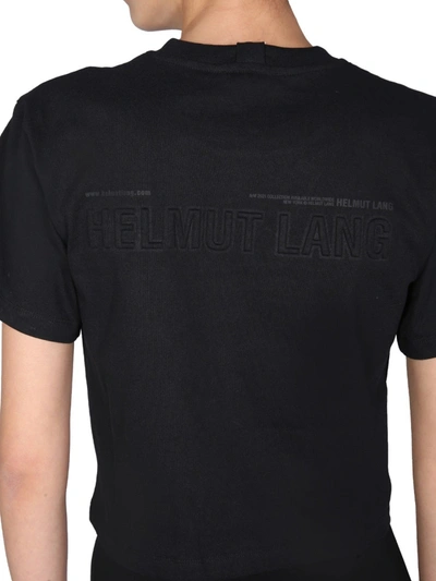 Shop Helmut Lang 3d Logo T-shirt In Black